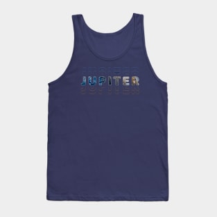 Typography Planet Jupiter: King of the Planets Tank Top